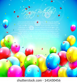 Sweet birthday background with copy-space