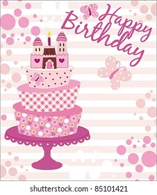 Sweet Birthday Card With Cake