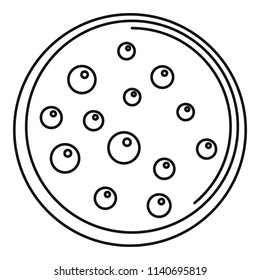 Sweet biscuit icon. Outline illustration of sweet biscuit vector icon for web design isolated on white background