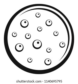 Sweet biscuit icon. Simple illustration of sweet biscuit vector icon for web design isolated on white background