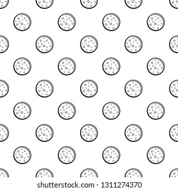 Sweet biscuit pattern seamless vector repeat geometric for any web design