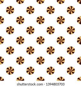 Sweet biscuit pattern seamless vector repeat for any web design