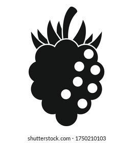 Sweet blackberry icon. Simple illustration of sweet blackberry vector icon for web design isolated on white background