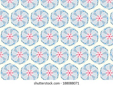 Sweet blossom and abstract ball on light yellow background. Abstract and modern bloom and ball style for design