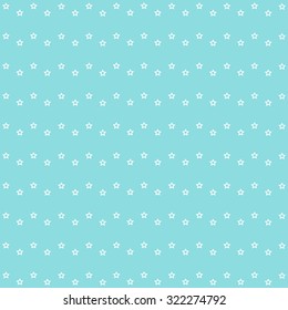 Sweet blue Geometric Stars Pattern. 