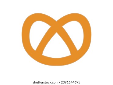 Sweet bow icon on white background.