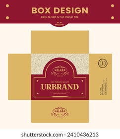 Sweet box design, packaging box label, sweet bakery food box gift pack branding.