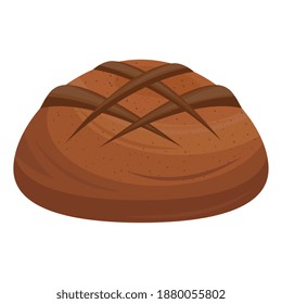 sweet bread ball delicious pastry product icon vector illustration design