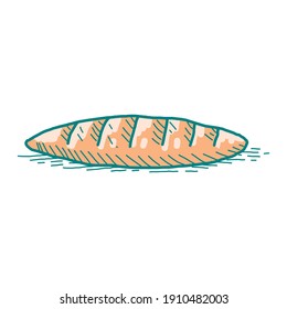 sweet bread cookie vector illustration for logo design