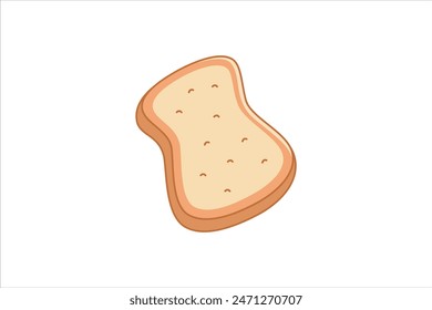 Sweet Bread Flat Sticker Design