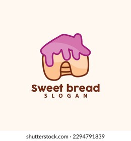 Sweet Bread Logo, Pancake Birthday Vector, Sandwich, Symbol Illustration Icon Design