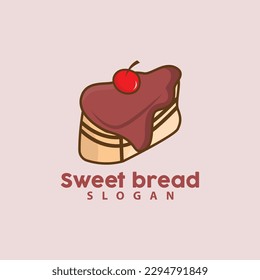 Sweet Bread Logo, Pancake Birthday Vector, Sandwich, Symbol Illustration Icon Design