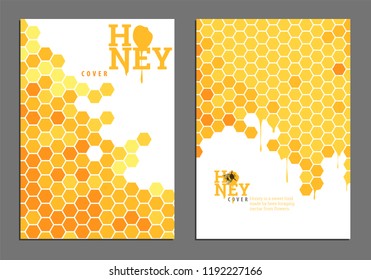 Sweet bright golden honey cover for documents or presentation