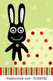 sweet bunny christmas greeting