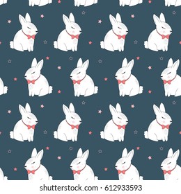 sweet bunny pattern for print design or other uses.