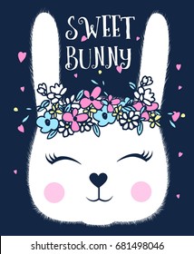 Sweet bunny print design