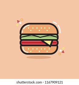 Sweet Burger vector