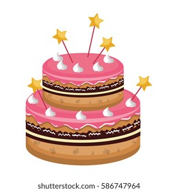 sweet cake card icon