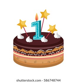 sweet cake card icon