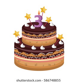sweet cake card icon