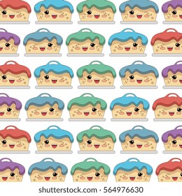 sweet cake character icon