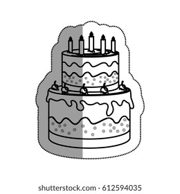 sweet cake delicious icon