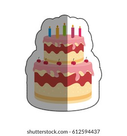 sweet cake delicious icon