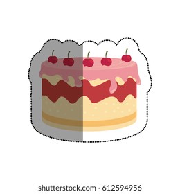 sweet cake delicious icon