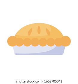 Sweet cake flat style icon design, dessert food delicious sugar snack and tasty theme Vector illustration