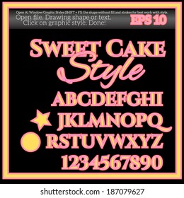 Sweet Cake Graphic Style for Various Design