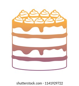 Sweet cake icon