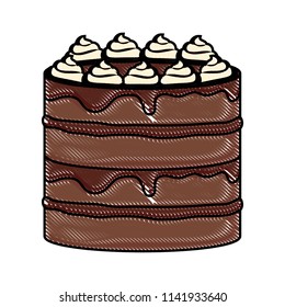Sweet cake icon