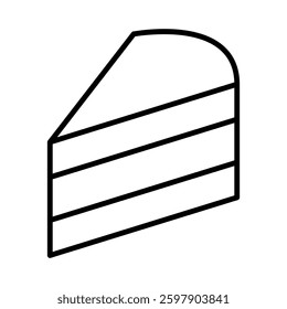 Sweet cake icon, bakery dessert food symbol, happy birthday day graphic vector illustration .