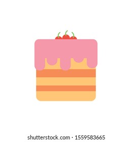 Sweet cake icon design, dessert food delicious sugar snack and tasty theme Vector illustration