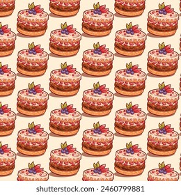 Sweet Cake Illustration Vektorgrafik Design