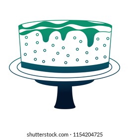 sweet cake isolated icon