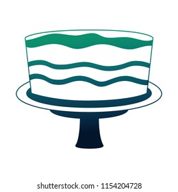sweet cake isolated icon