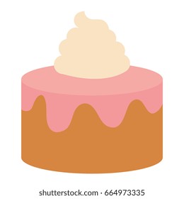 sweet cake isolated icon