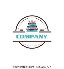Logo für süße Kuchen, Tortenlogo
