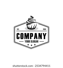 sweet cake logo , cup cake logo