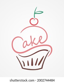 Sweet Cake Logo Cupcake Logo Icon