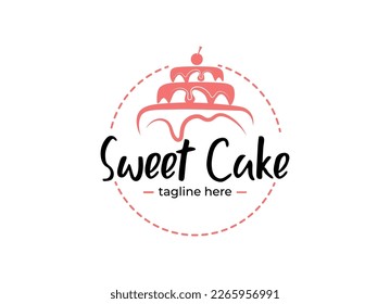 Sweet Cake Logo Cupcake Logo Icon