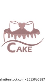 Logotipo de la torta dulce, diseño del logotipo de la torta, logotipo de panadería