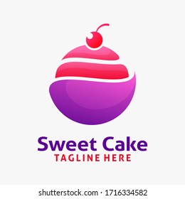Sweet cake logo design inspiration