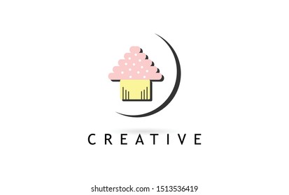 Sweet Cake Logo Vector. Vector Illustrations
