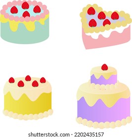 vector 3D dulce pastel 