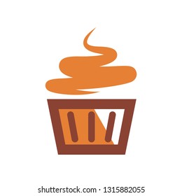 Sweet cake vector icon