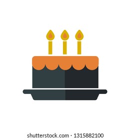 Sweet cake vector icon