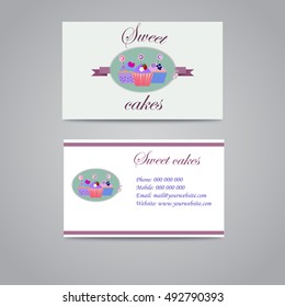 Sweet cakes, business card