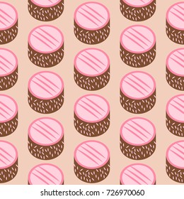 Sweet cakes colored pattern
